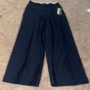 Navy Women’s Wide-Leg Trousers